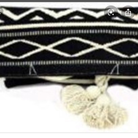 Lilas Campbell 2 way clutch bag oriental geo design